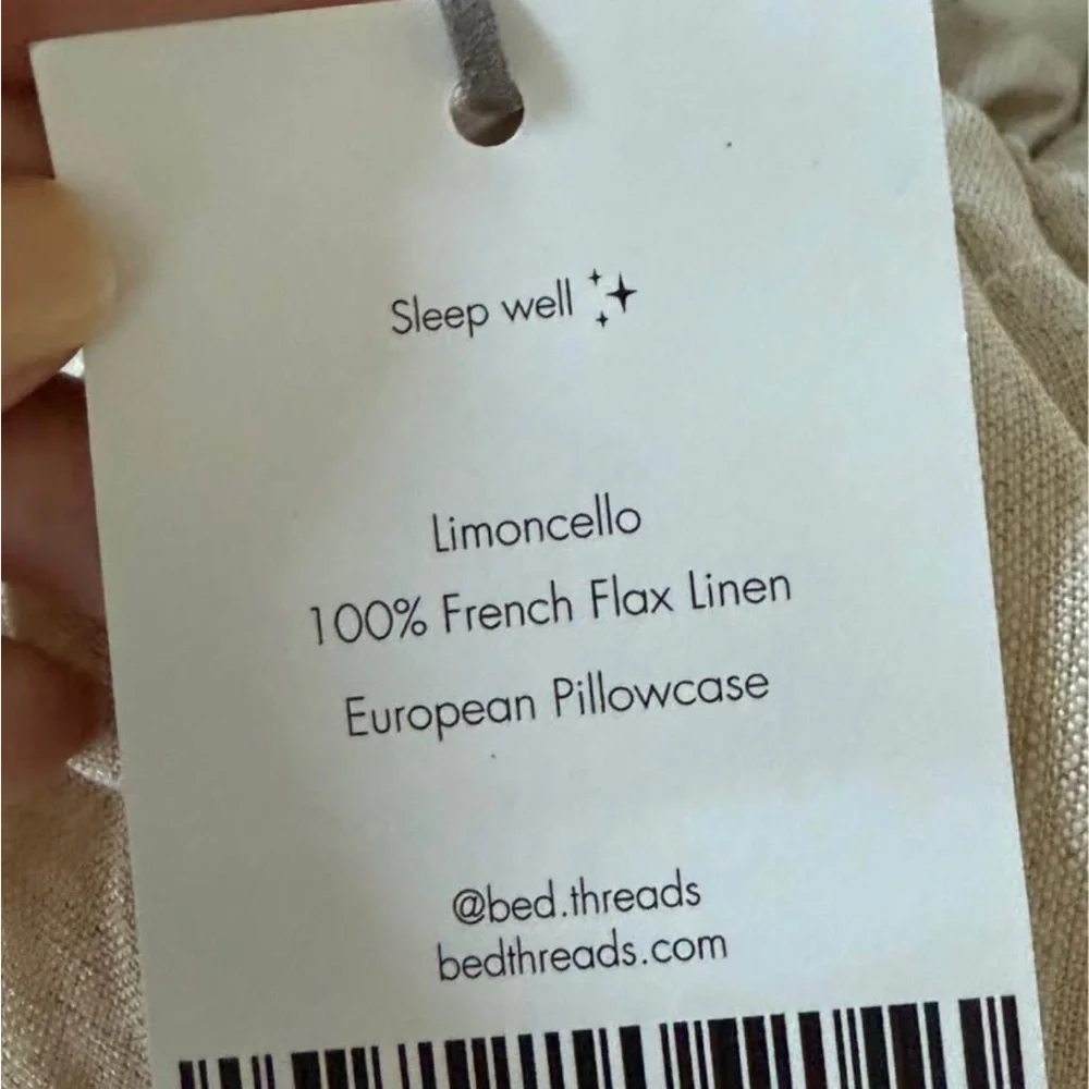 Butter Yellow Linen Euro Pillowcases (2) - Picture 3 of 5